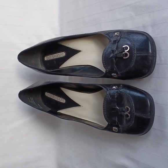 Enzo Angiolini "Greeley" Leather Square Toe Pump- Sz. 8 - Picture 2 of 11